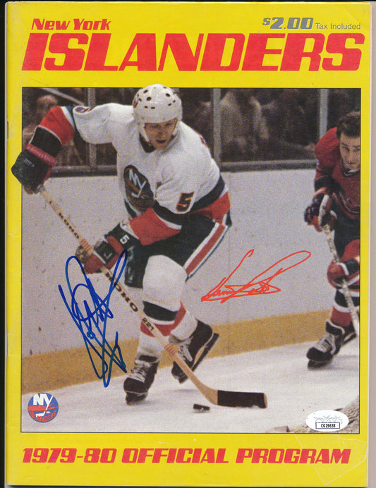 Denis Potvin Signed 12/11/1979 NHL Program Islanders vs. Canadiens JSA 198414