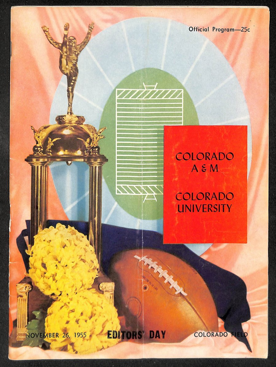 1955 Colorado A&M vs Colorado -  Colorado Field Official Program 209702