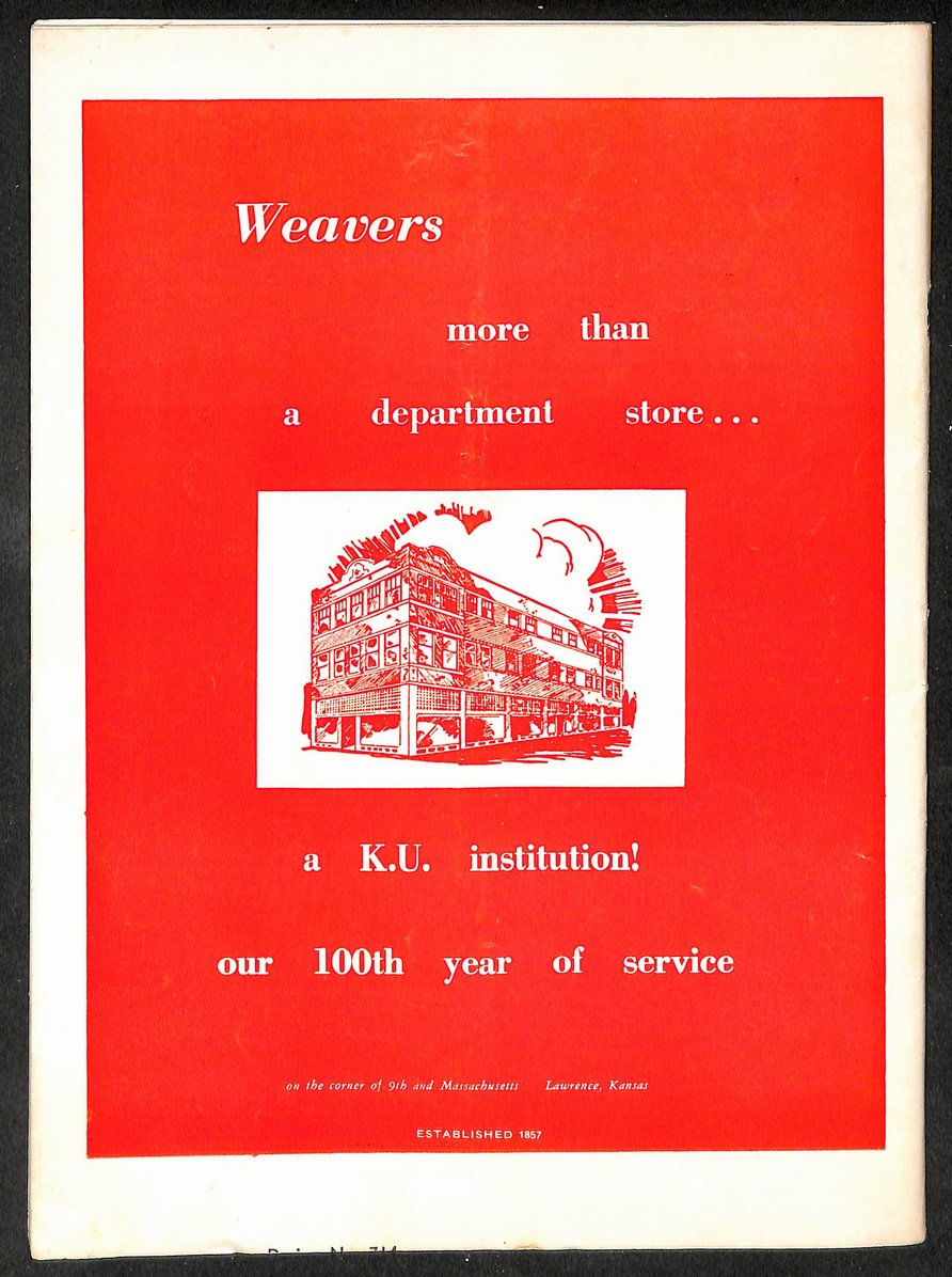 1957 Kansas vs Kansas State Memorial Stadium Official Program 209708