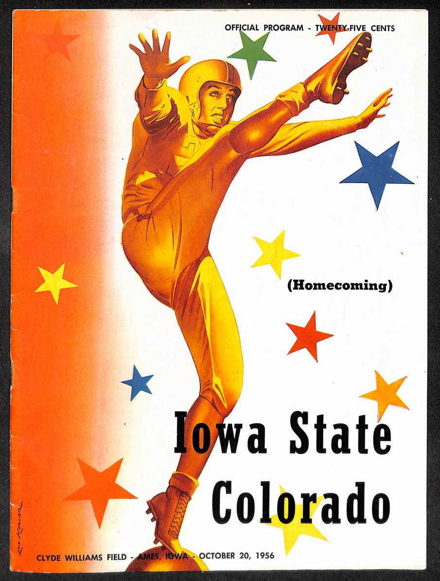 1956 Iowa State vs Colorado Clyde Williams Field Official Program 209710