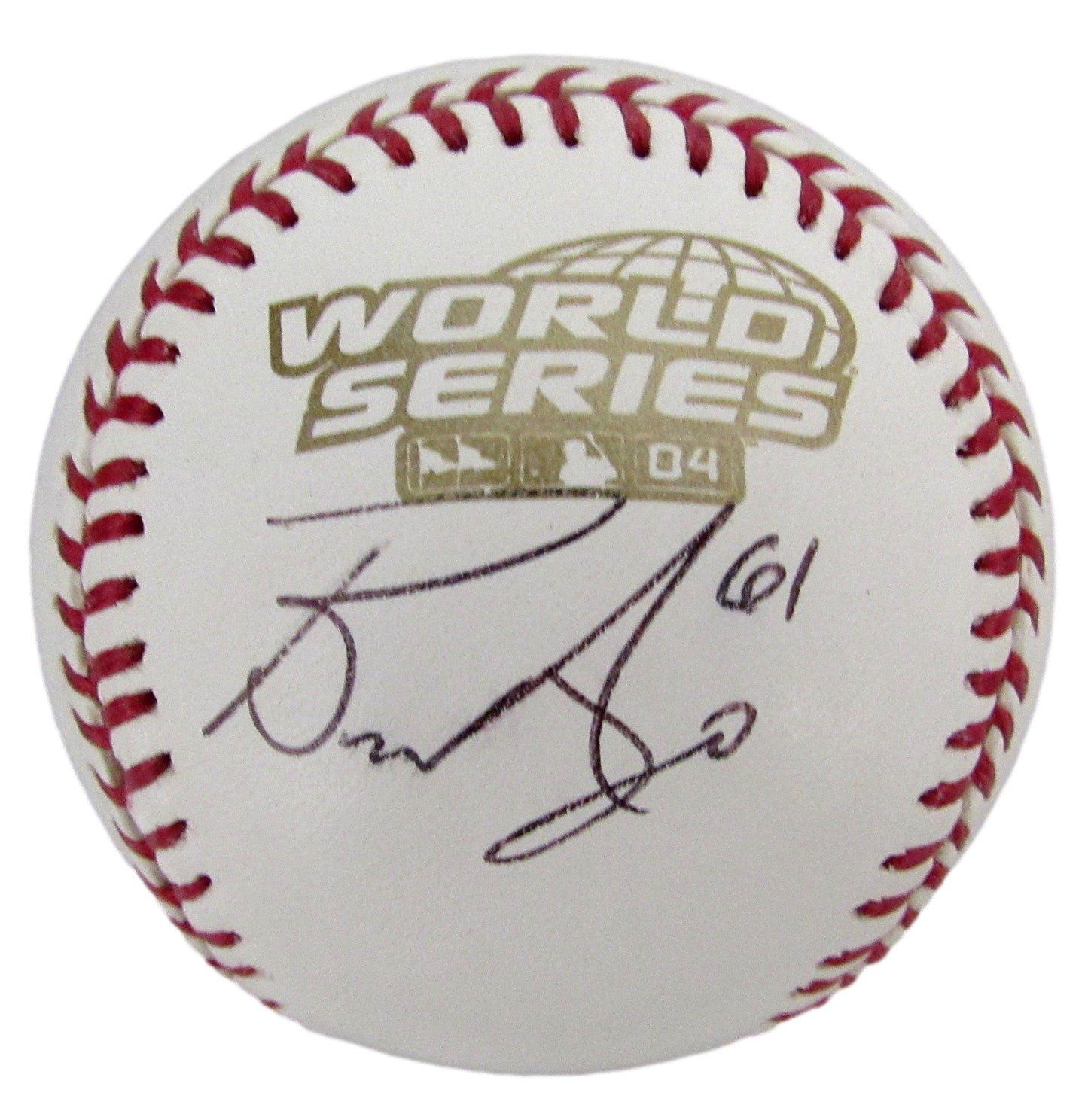 Bronson Arroyo Signed/Autographed 2004 World Series Baseball Red Sox JSA 208251