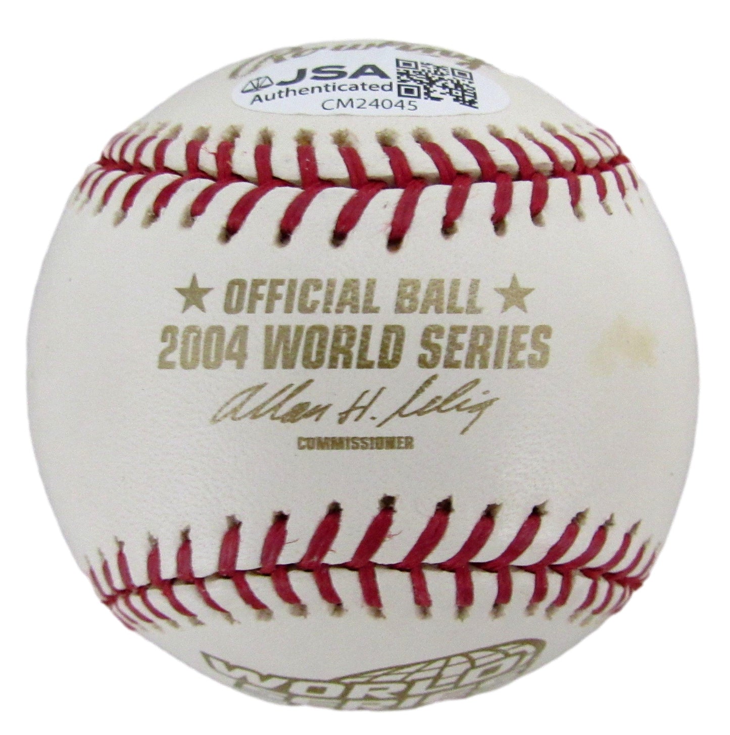 Bronson Arroyo Signed/Autographed 2004 World Series Baseball Red Sox JSA 208251