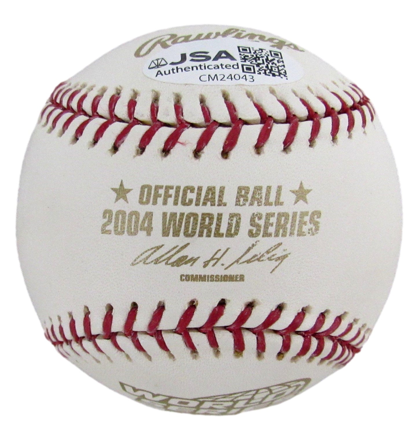 Curt Schilling Signed/Autographed 2004 World Series Baseball Red Sox JSA 208254