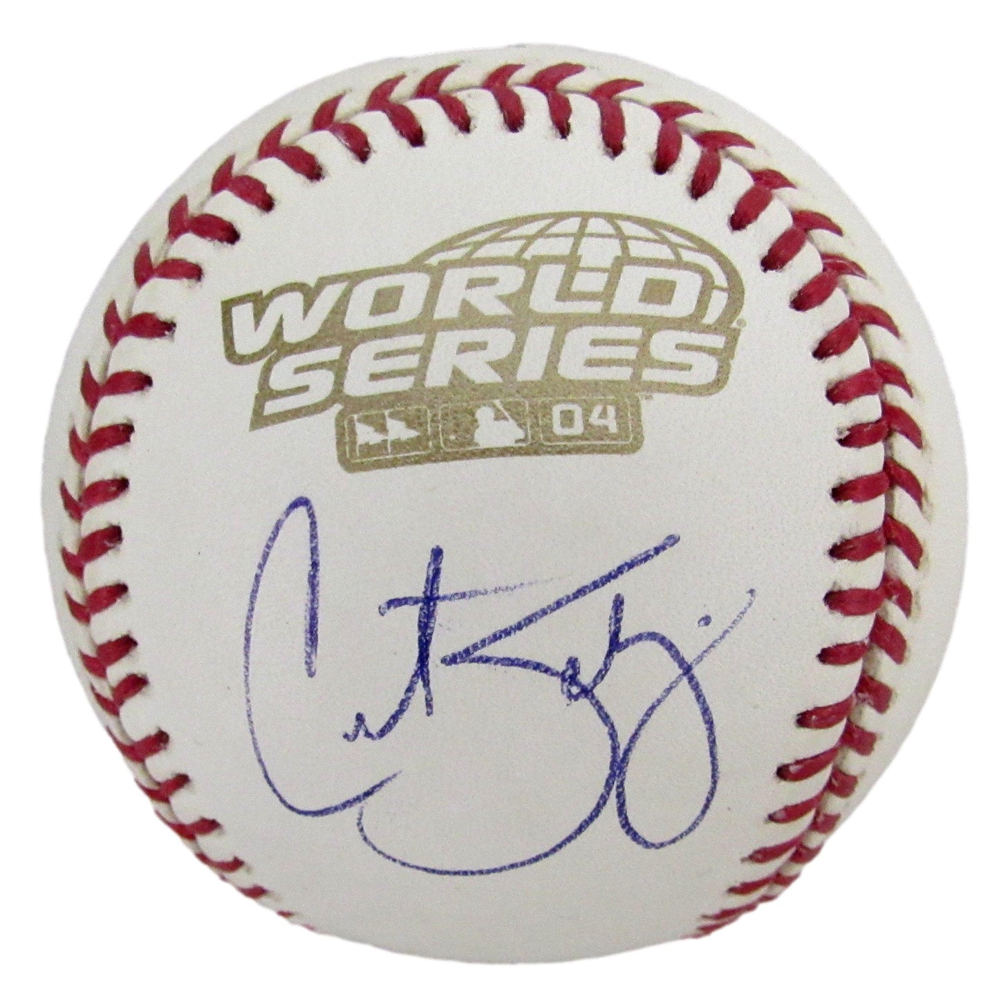 Curt Schilling Signed/Autographed 2004 World Series Baseball Red Sox JSA 208255