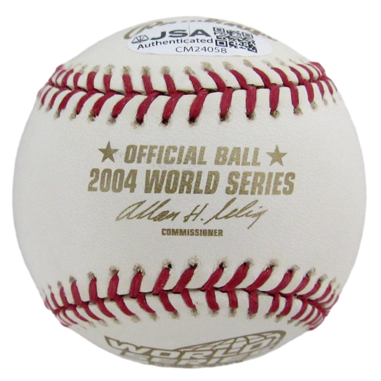 Curt Schilling Signed/Autographed 2004 World Series Baseball Red Sox JSA 208255