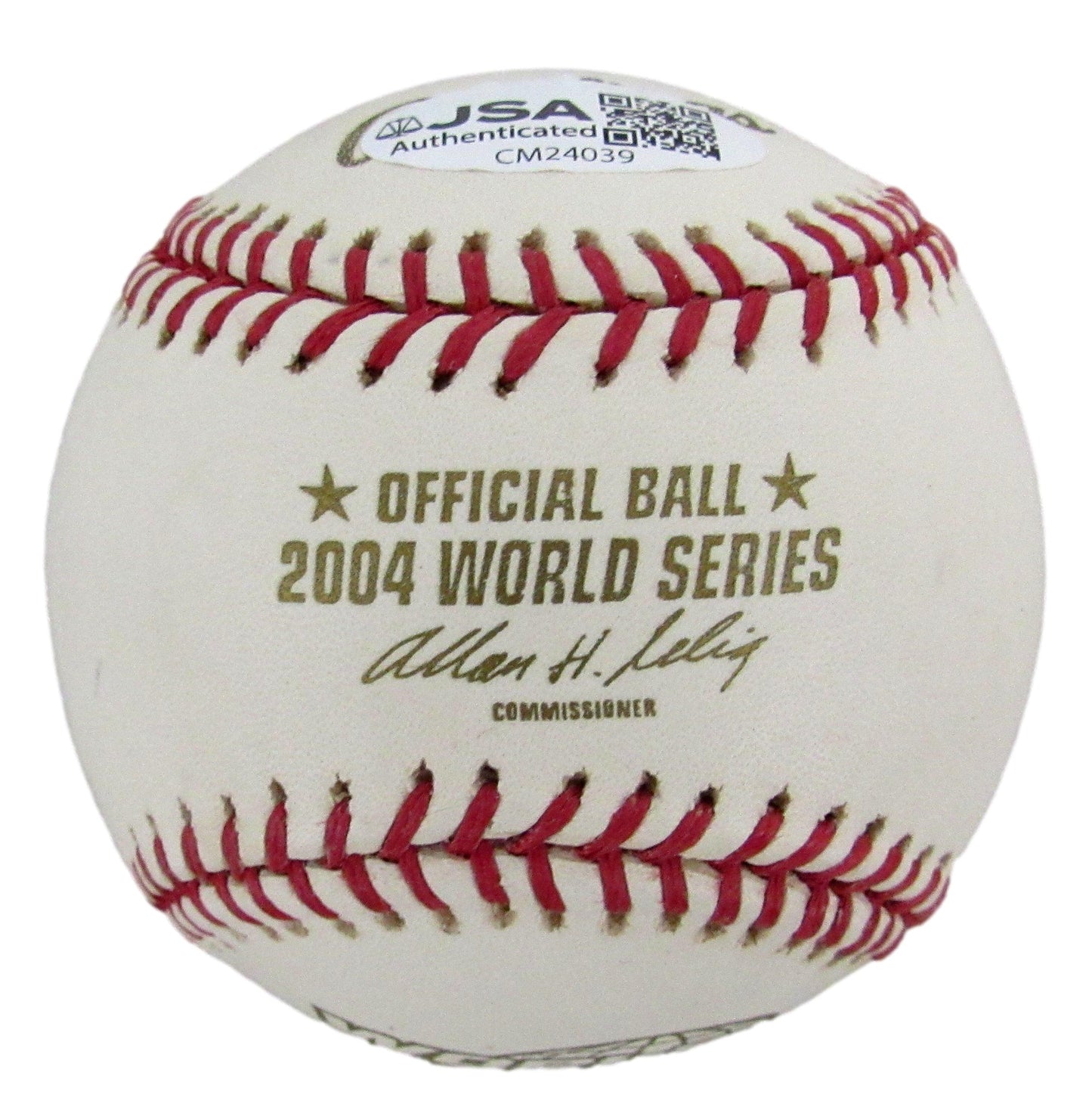 Johnny Pesky Signed/Inscribed 2004 World Series Baseball Red Sox JSA 208257