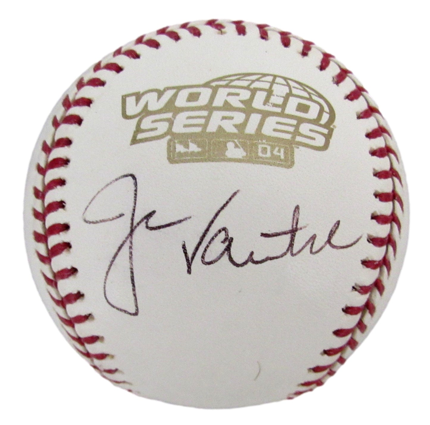 Jason Varitek Signed/Autographed 2004 World Series Baseball Red Sox JSA 208260