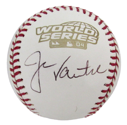 Jason Varitek Signed/Autographed 2004 World Series Baseball Red Sox JSA 208260
