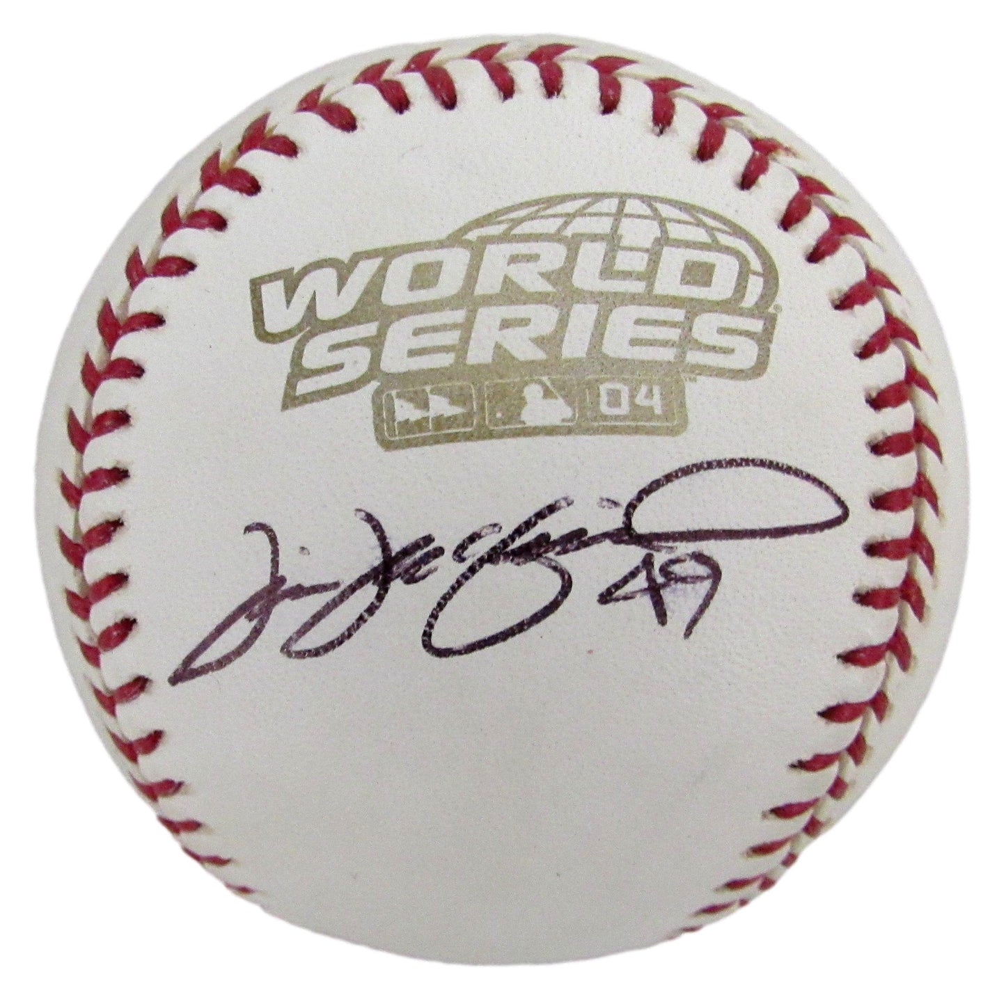 Tim Wakefield Signed/Autographed 2004 World Series Baseball Red Sox JSA 208261
