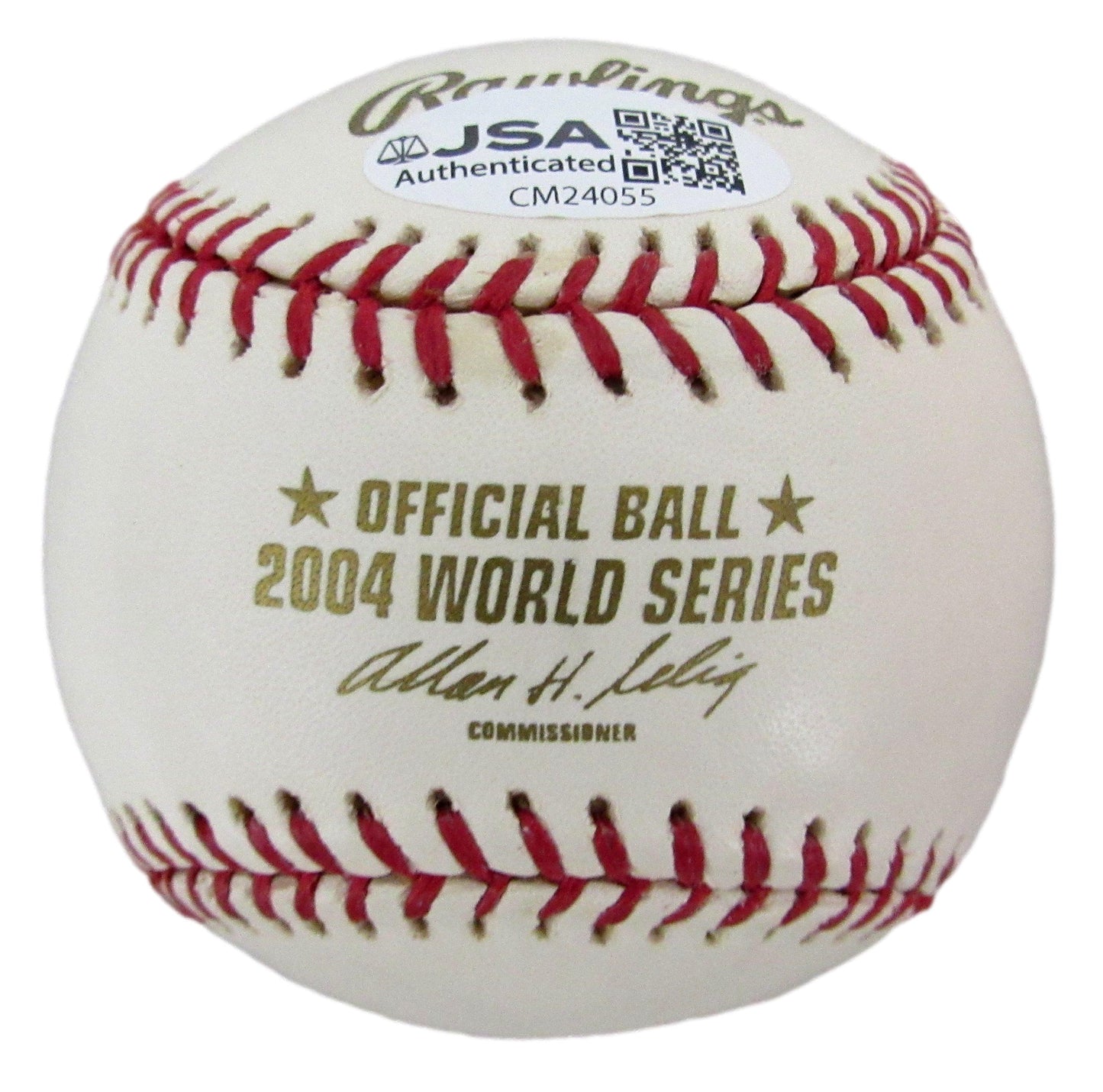 Derek Lowe Signed/Inscribed 2004 World Series Baseball Boston Red Sox JSA 208263