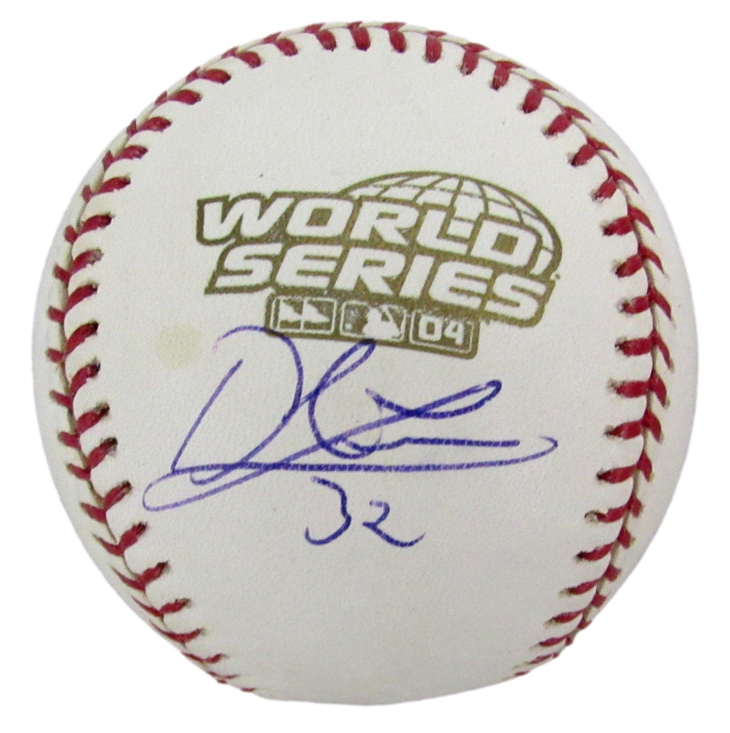 Derek Lowe Signed/Auto 2004 World Series Baseball Boston Red Sox JSA 208264