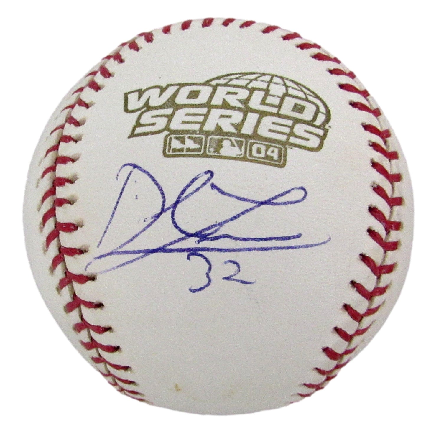 Derek Lowe Signed/Auto 2004 World Series Baseball Boston Red Sox JSA 208265