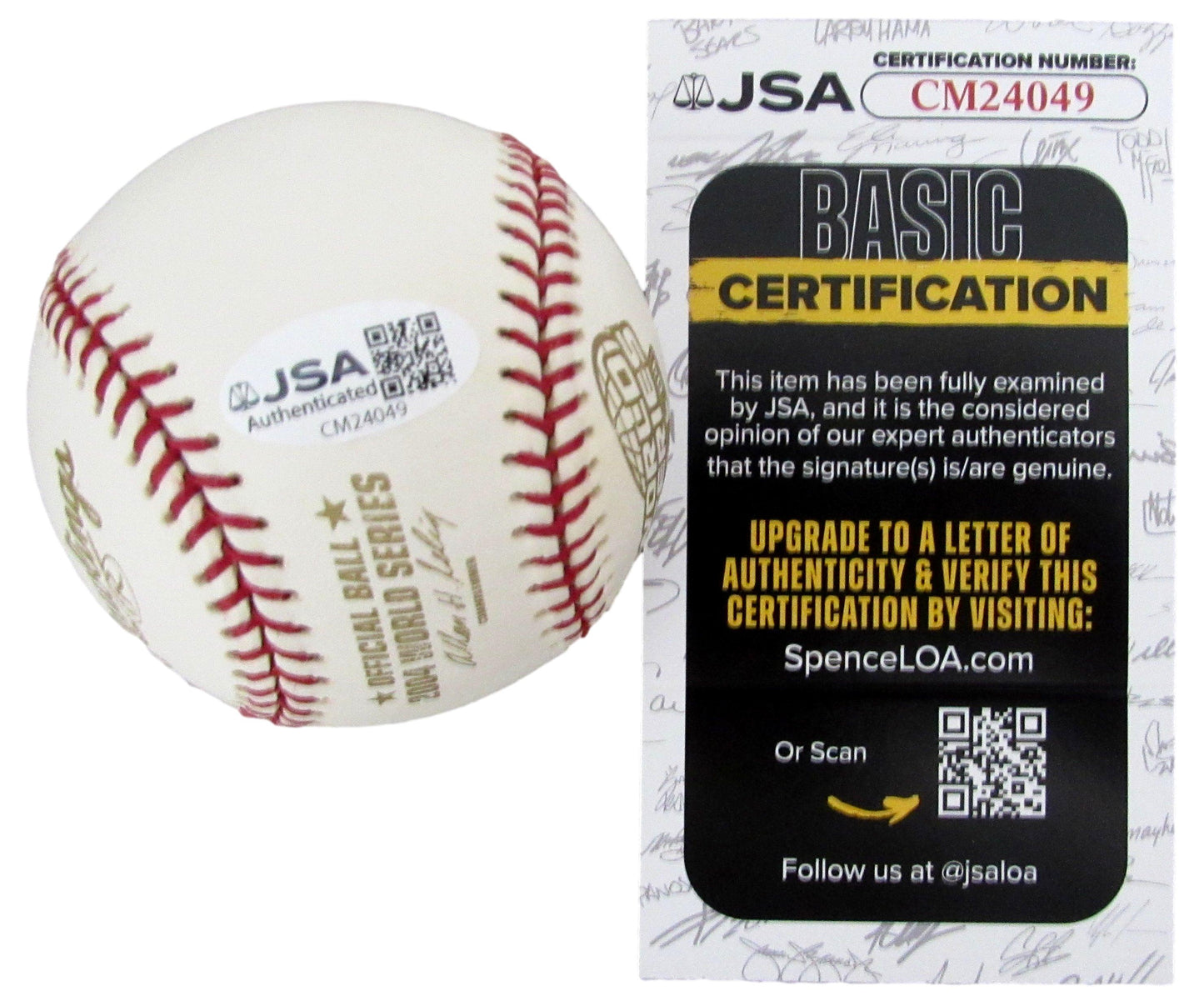 John Henry Signed/Auto 2004 World Series Baseball Red Sox Owner JSA 208270