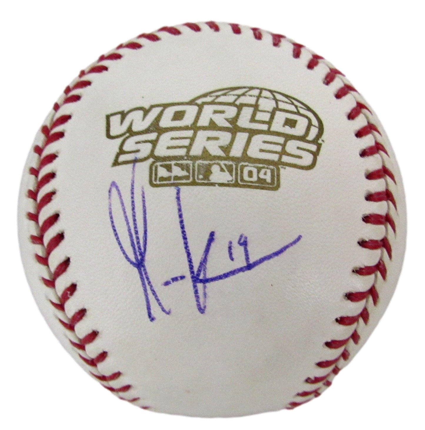 Gabe Kapler Signed/Auto 2004 World Series Baseball Boston Red Sox JSA 208271