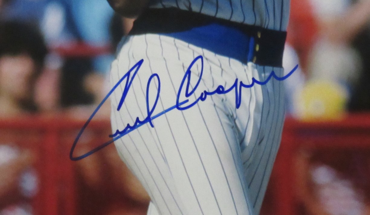Cecil Cooper Signed/Auto 16x20 Photo Milwaukee Brewers Beckett 208232