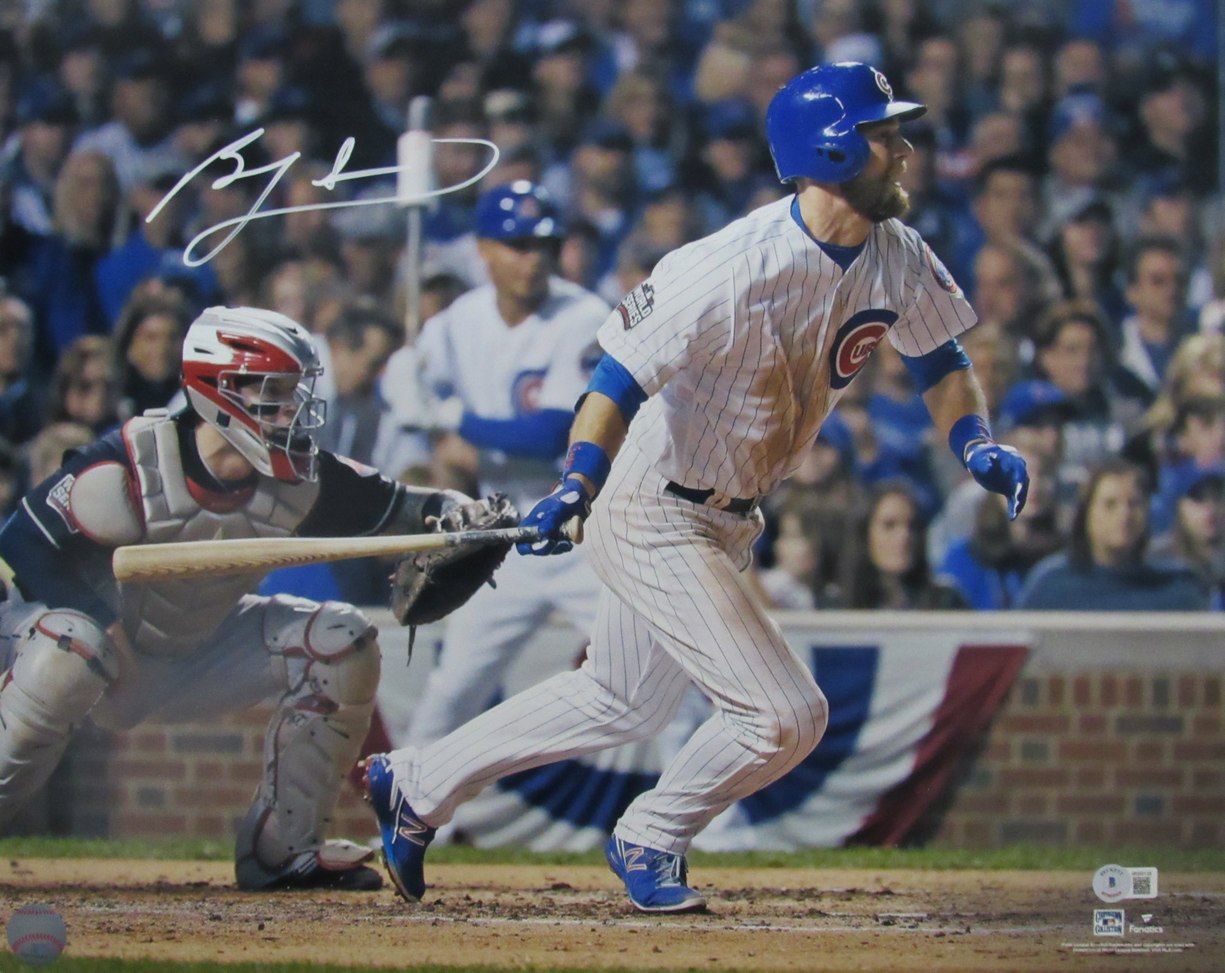 Ben Zobrist Signed/Autographed 16x20 Photo Chicago Cubs Beckett 208236