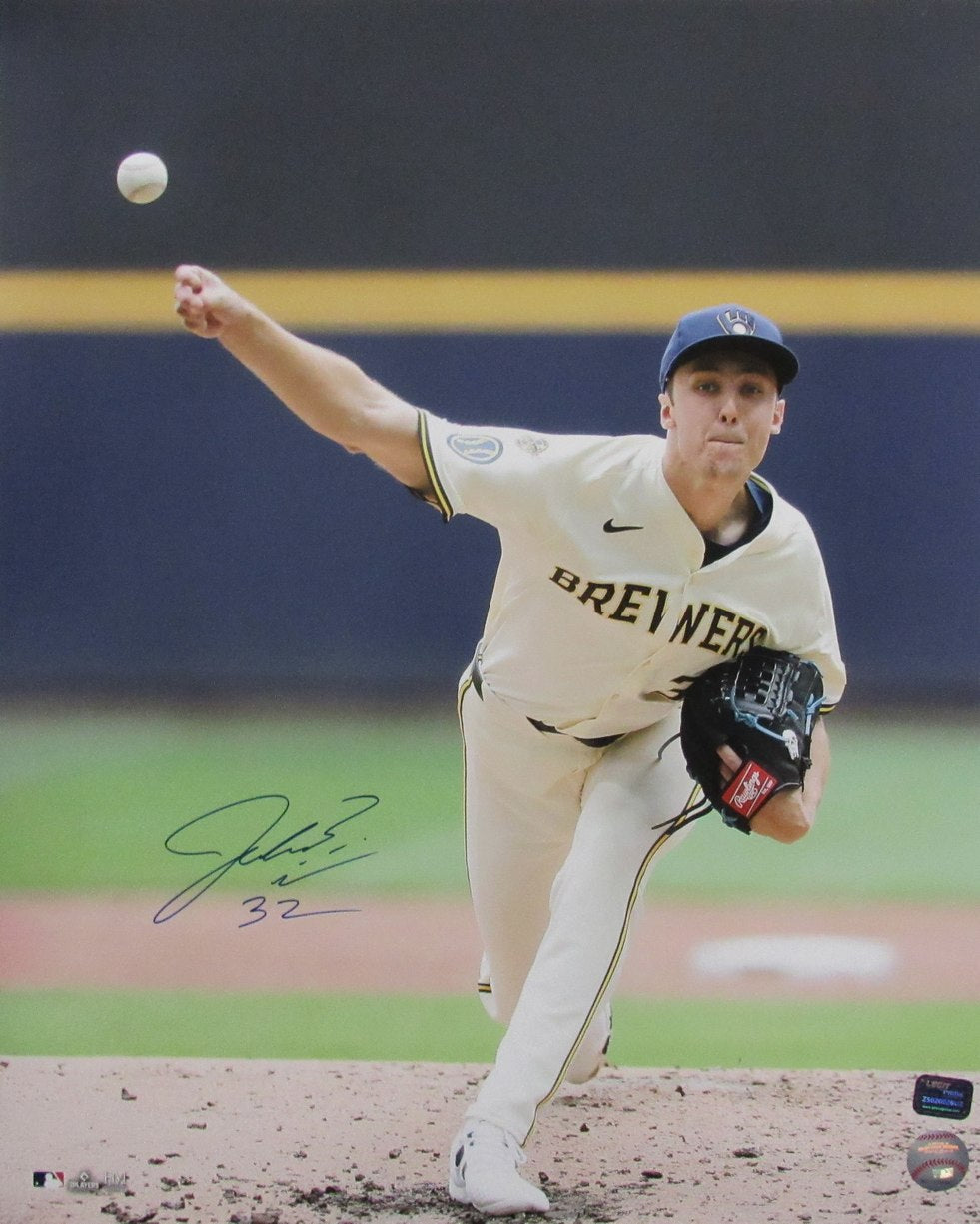 Jacob Misiorowski Signed/Auto 16x20 Photo Milwaukee Brewers PROVA 208230