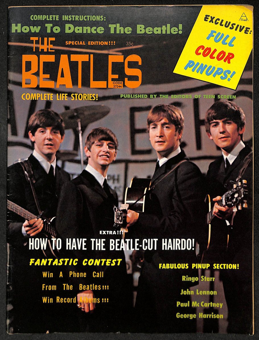 The Beatles 1964 Special Edition Magazine Teen Screen 209785