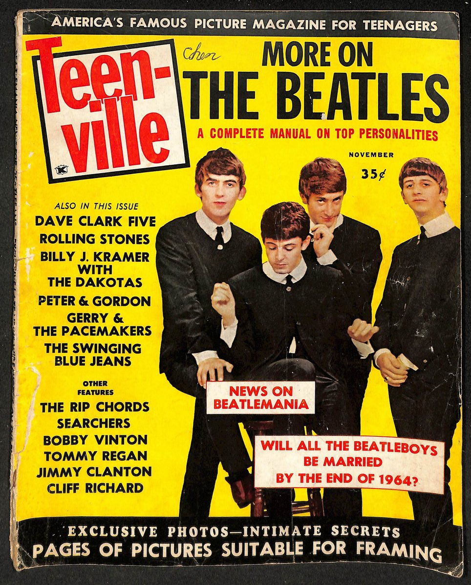 Teen-Ville The Beatles 1964 Magazine Volume 1 #1 209798