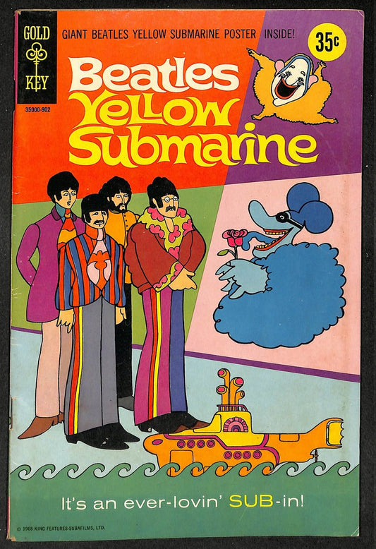 The Beatles Yellow Submarine 1968 Comic Book Gold Key 209799
