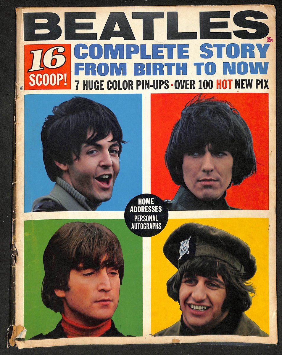 16 SCOOP! The Beatles 1964 Complete Story From Birth to Now 16 Magazine 209801