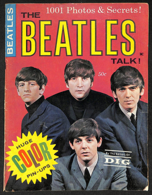The Beatles Talk! 1964 Magazine Color Pin-Ups DIG 209802