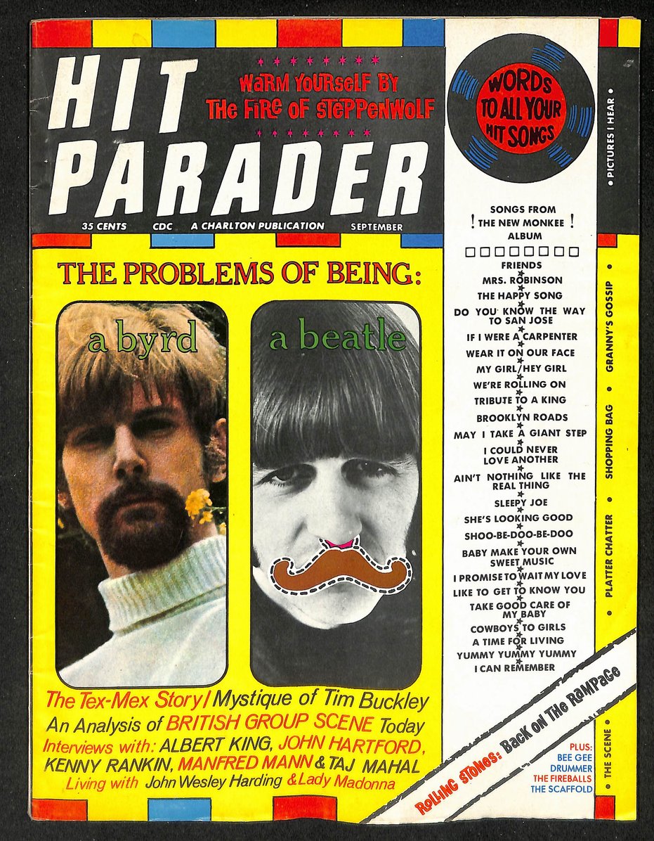 Hit Parader The Beatles 1968 Magazine The Byrds 209804