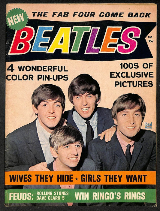 Ideal Magazine The Beatles The Fab Four Come Back 1964 Magazine 209805