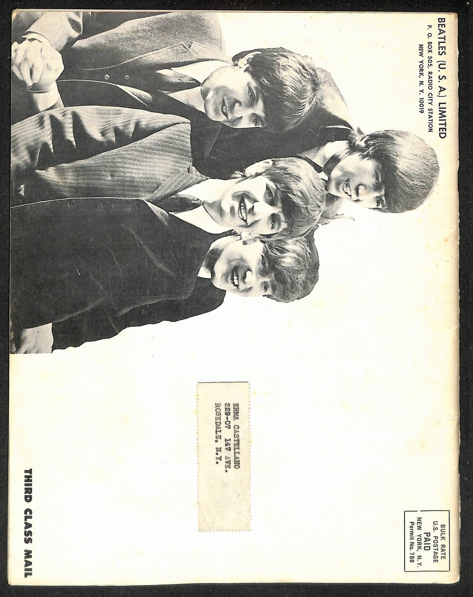 The Beatle Bulletin The Beatles 1964 A Hard Day's Night Magazine 209806
