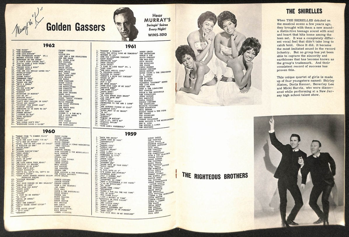1964 Murray the K's Easter Show Program Dionne Warwick Righteous Brothers 209726