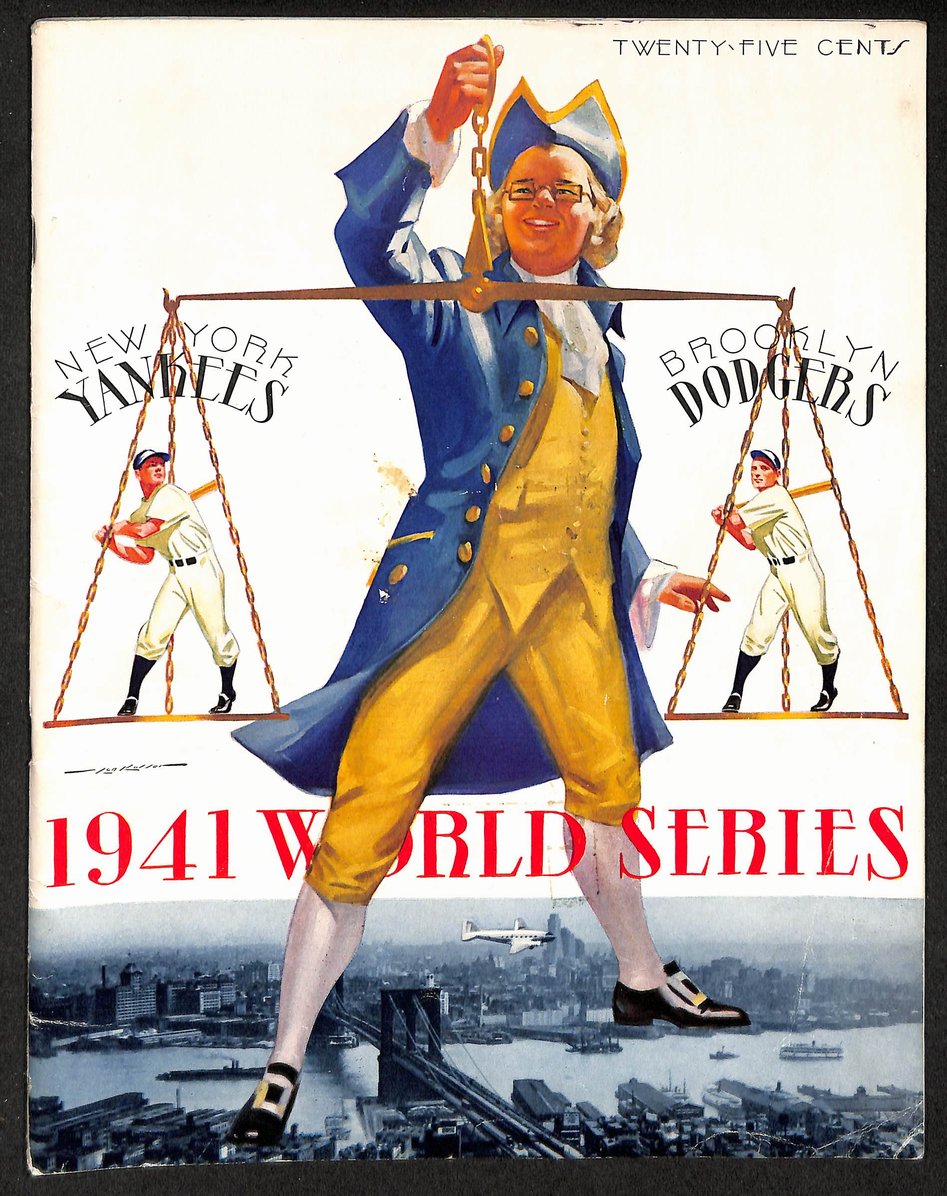 1941 World Series Program Yankees vs. Brooklyn Dodgers Unscored 210426