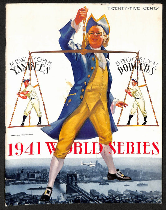 1941 World Series Program Yankees vs. Brooklyn Dodgers Unscored 210426