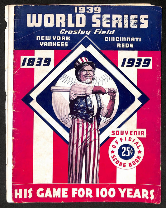 1939 World Series Program New York Yankees vs. Cincinnati Reds 210427