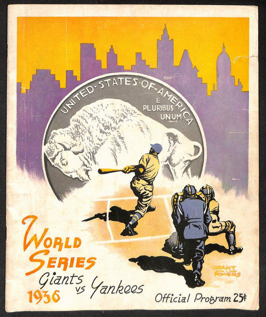 1936 World Series Program New York Giants vs. New York Yankees Unscored 210429