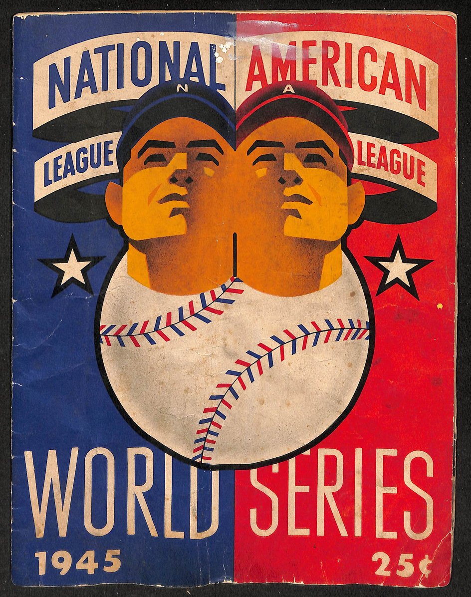 1945 World Series Program Detroit Tigers vs. Chicago Cubs 210430