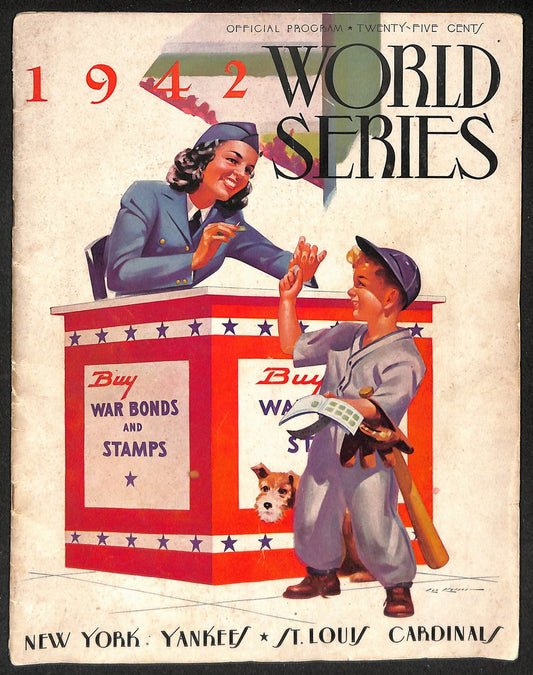 1942 World Series Program Yankees vs. St. Louis Cardinals Unscored 210431