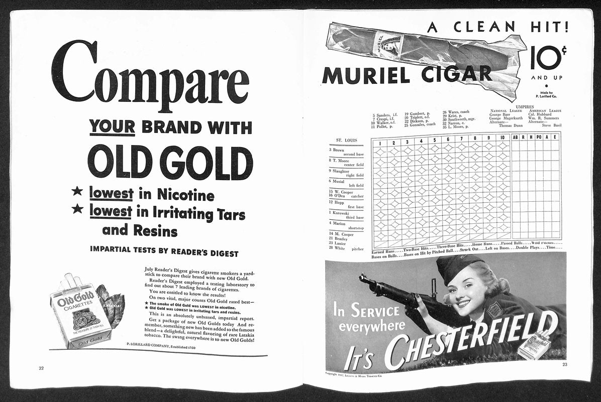 1942 World Series Program Yankees vs. St. Louis Cardinals Unscored 210431