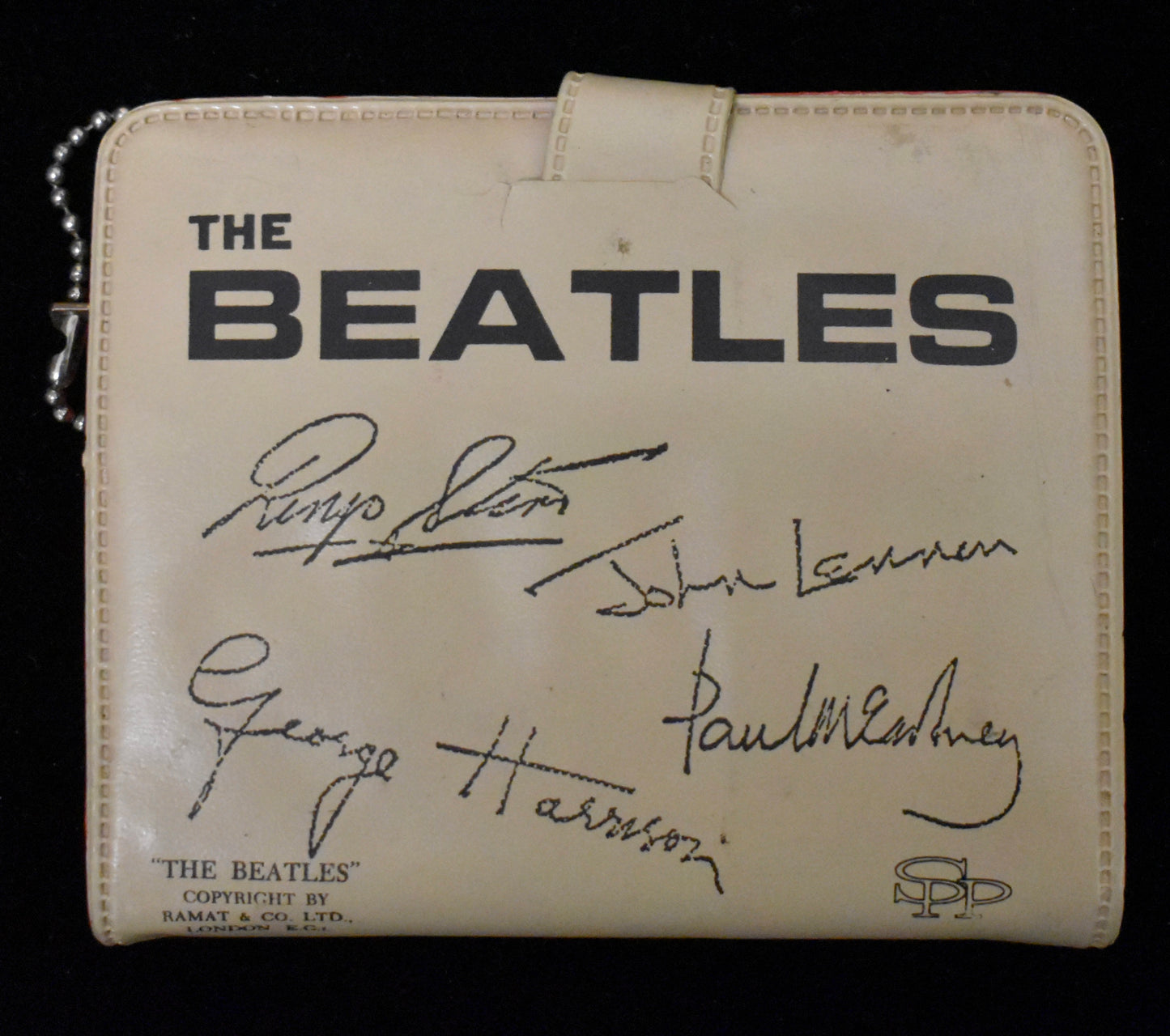 The Beatles 1960's Coin Purse with Photo and Printed Autographs 209850