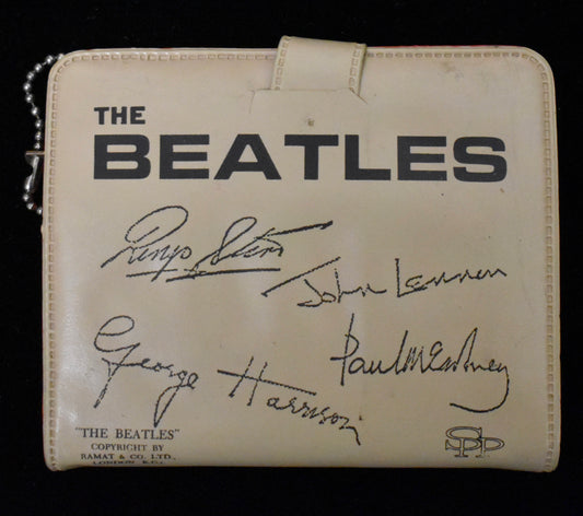 The Beatles 1960's Coin Purse with Photo and Printed Autographs 209850