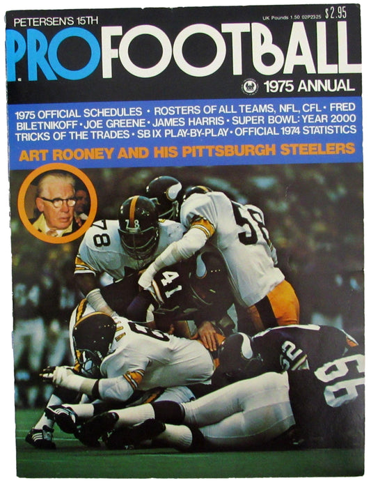1975 Peterson's PRO FOOTBALL Magazine Super Bowl Steelers vs. Vikings 208272