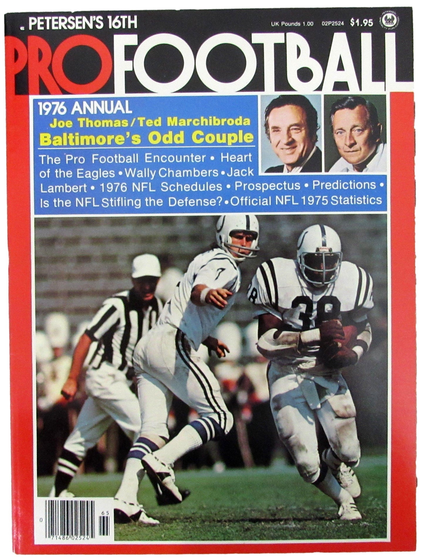 1976 Peterson's PRO FOOTBALL Magazine Baltimore Colts on the Cover CLEAN 208273