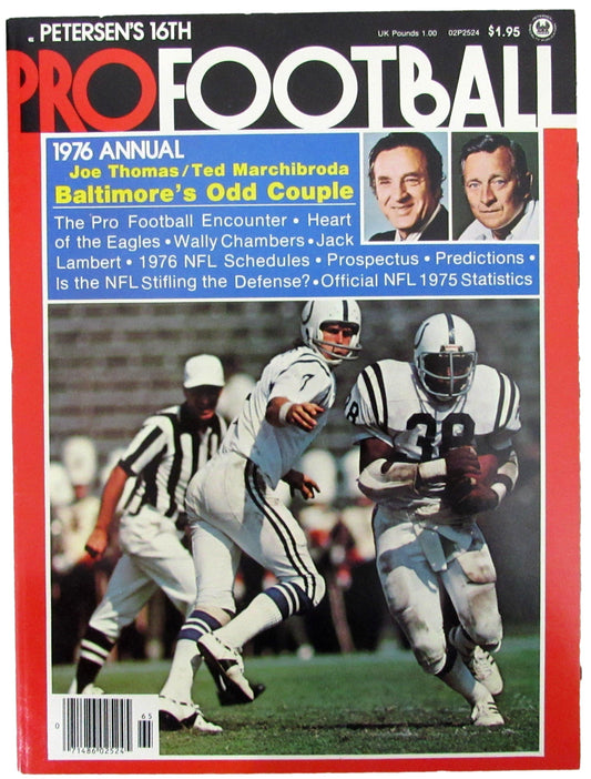 1976 Peterson's PRO FOOTBALL Magazine Baltimore Colts on the Cover CLEAN 208273