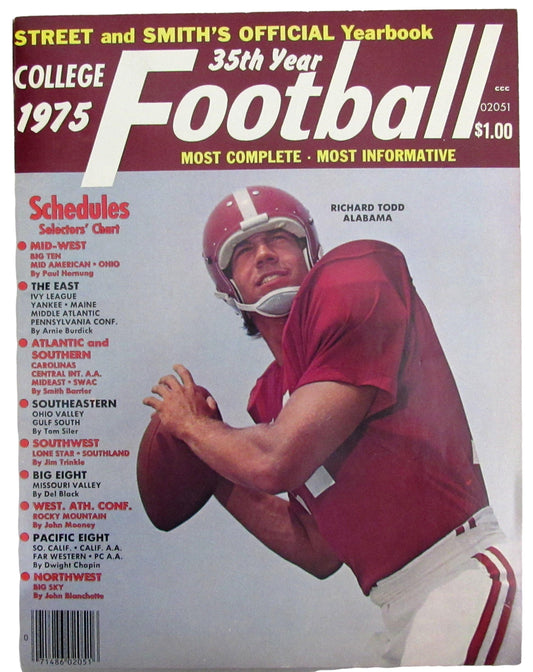 1975 Street and Smith's College Football Magazine Richard Todd CLEAN 208275