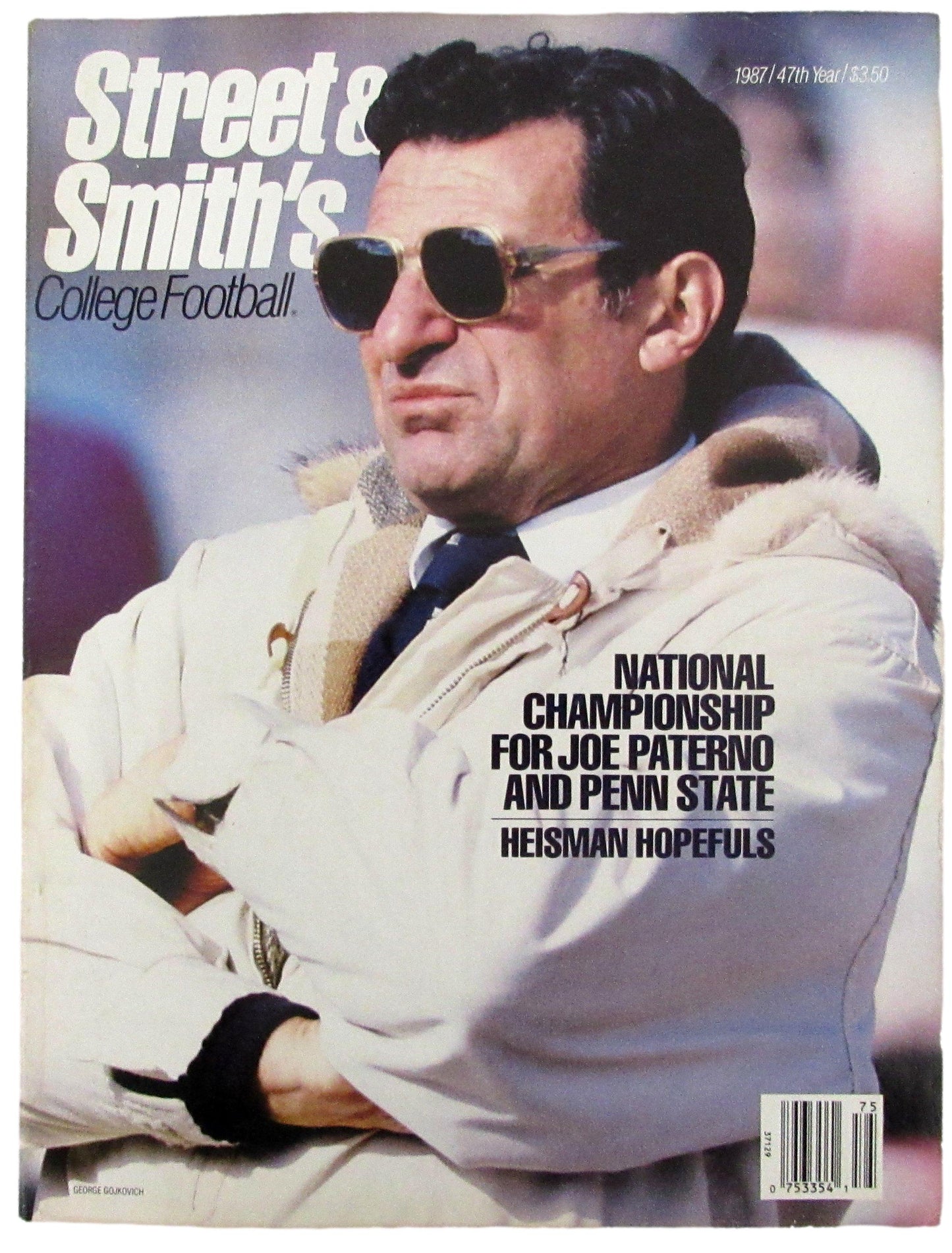 1987 Street and Smith's College Football Magazine Joe Paterno CLEAN 208278