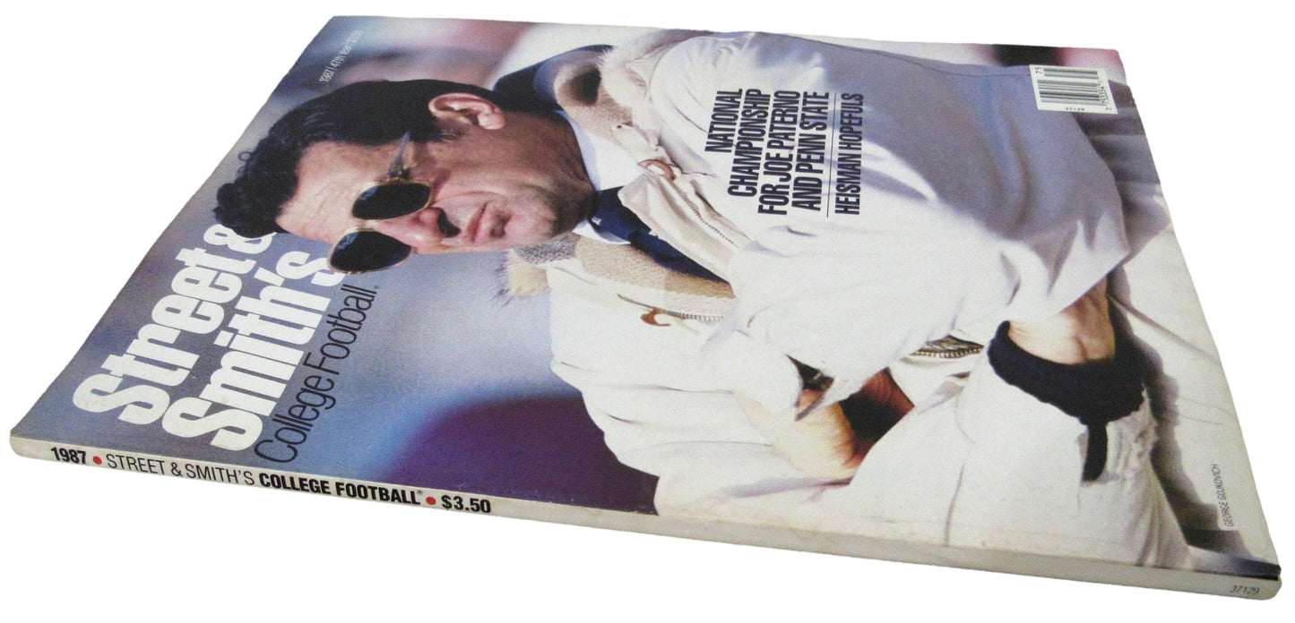 1987 Street and Smith's College Football Magazine Joe Paterno CLEAN 208278