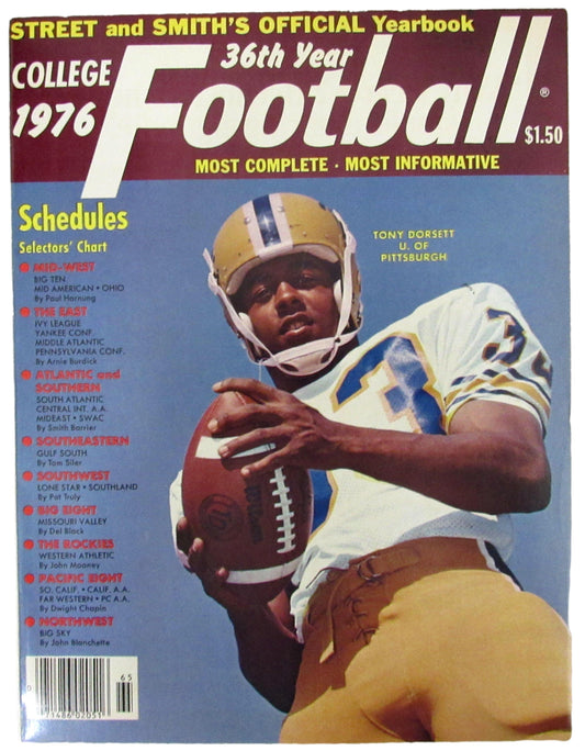 1976 Street and Smith's College Football Magazine Tony Dorsett CLEAN 208279