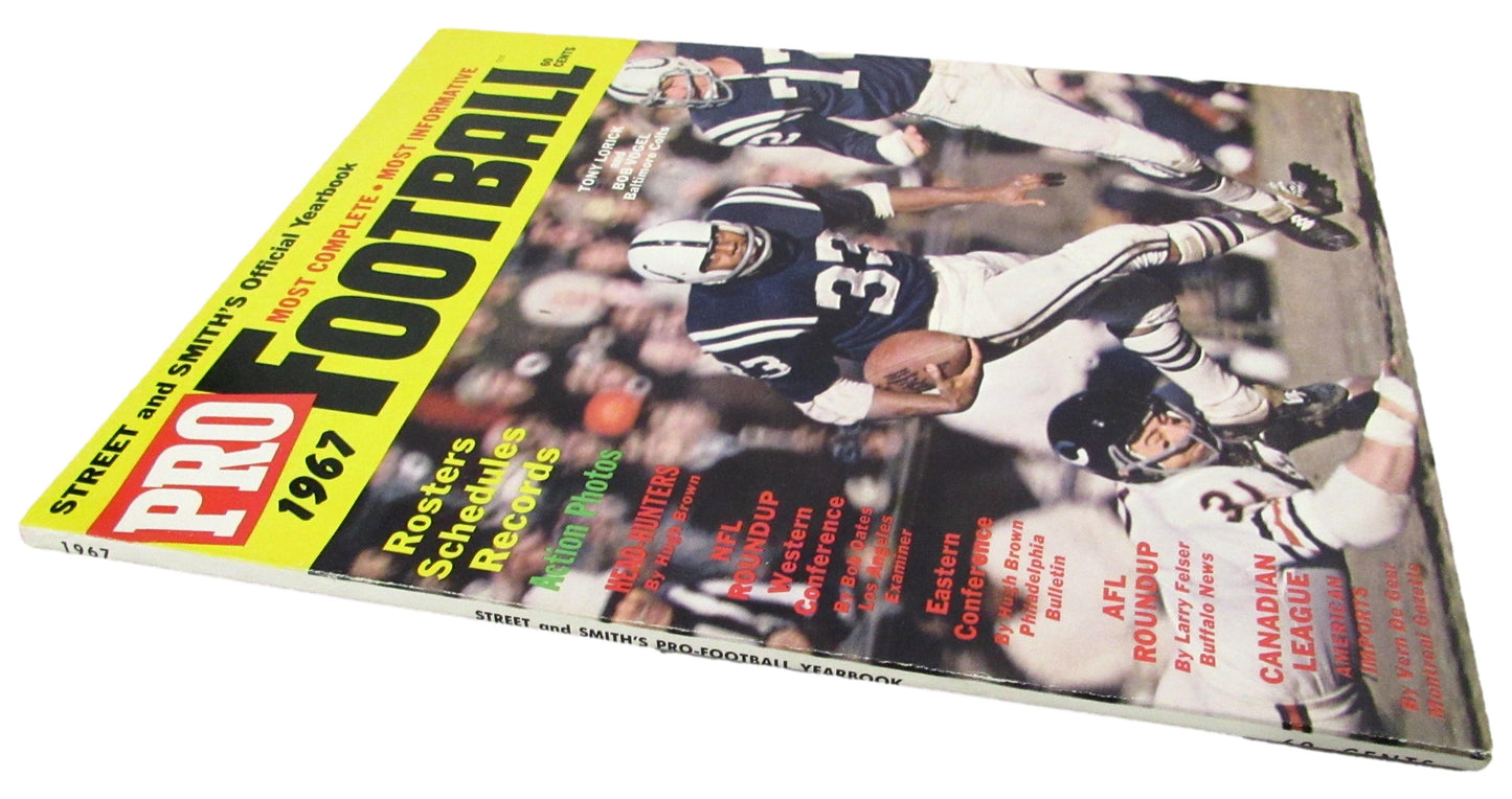 1967 Street and Smith's Pro Football Magazine Tony Lorick/Bob Vogel CLEAN 208280
