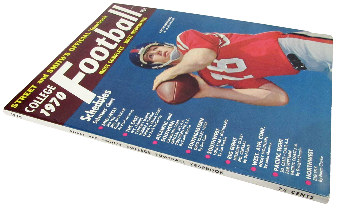 1970 Street and Smith's College Football Magazine Archie Manning CLEAN 210143