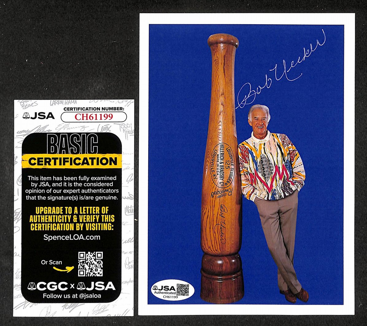 Bob Uecker Signed/Autographed 5x7 Photo Cleveland Indians JSA 209868