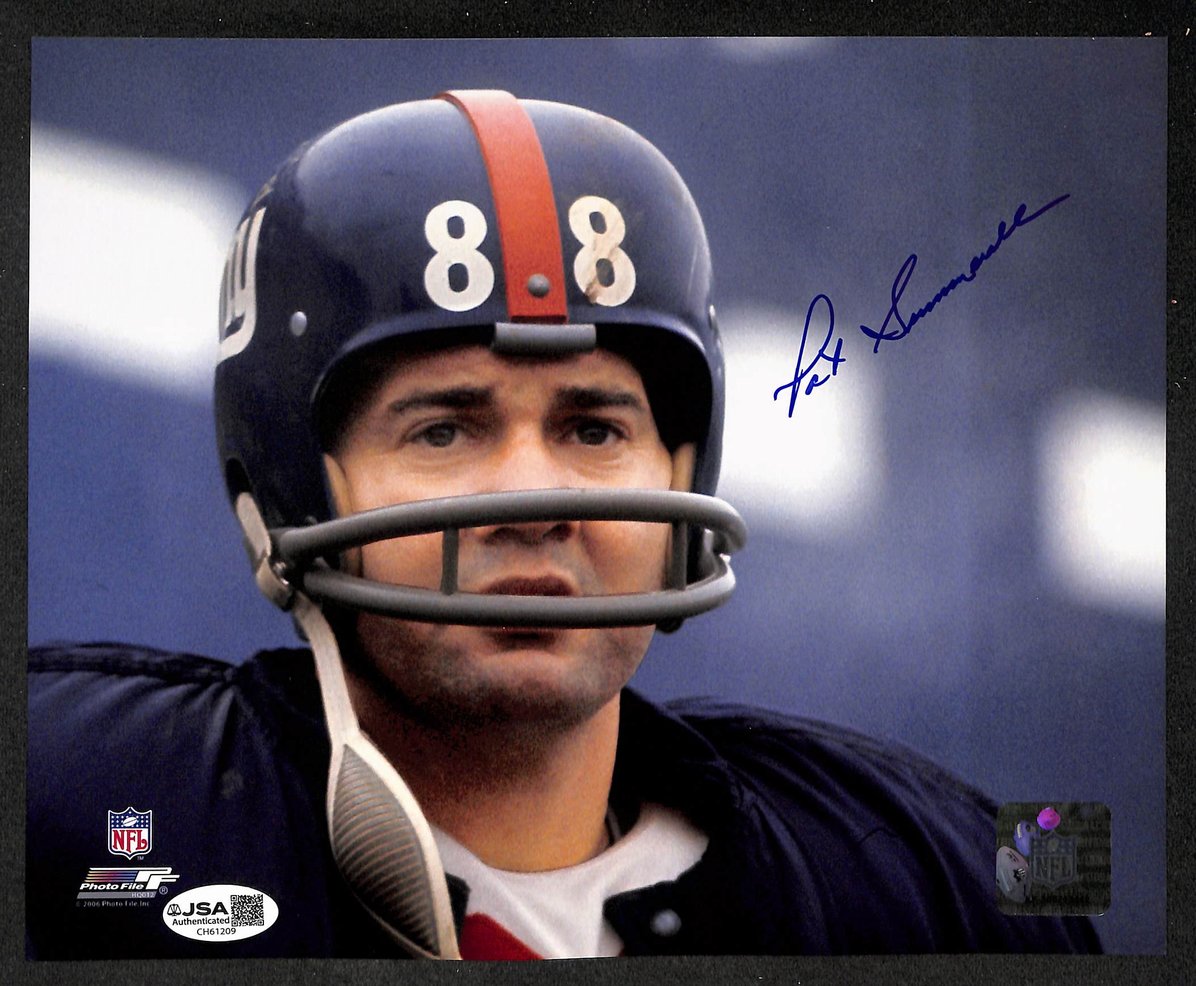 Pat Summerall Signed/Autographed 8x10 Photo New York Giants JSA 209869